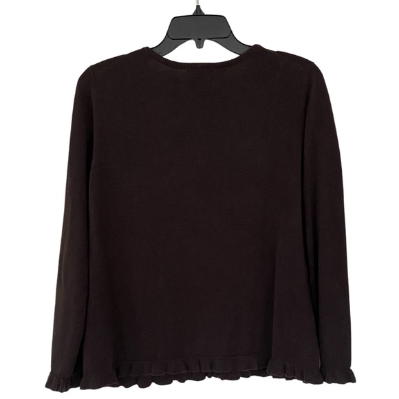 NEW, Sundance, Floral Embroidered Cardigan, Button-up, Black - Picture 4 of 8